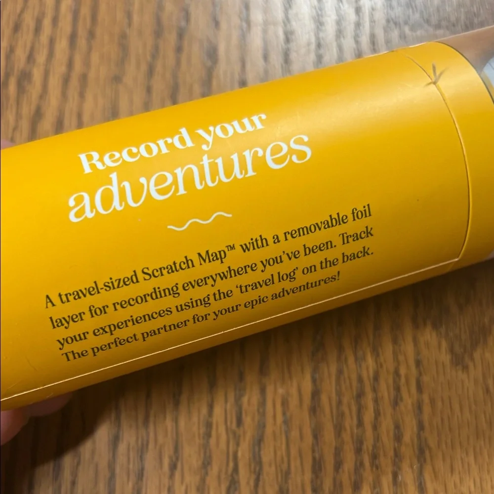 Yellow Scratch Map Travel Edition